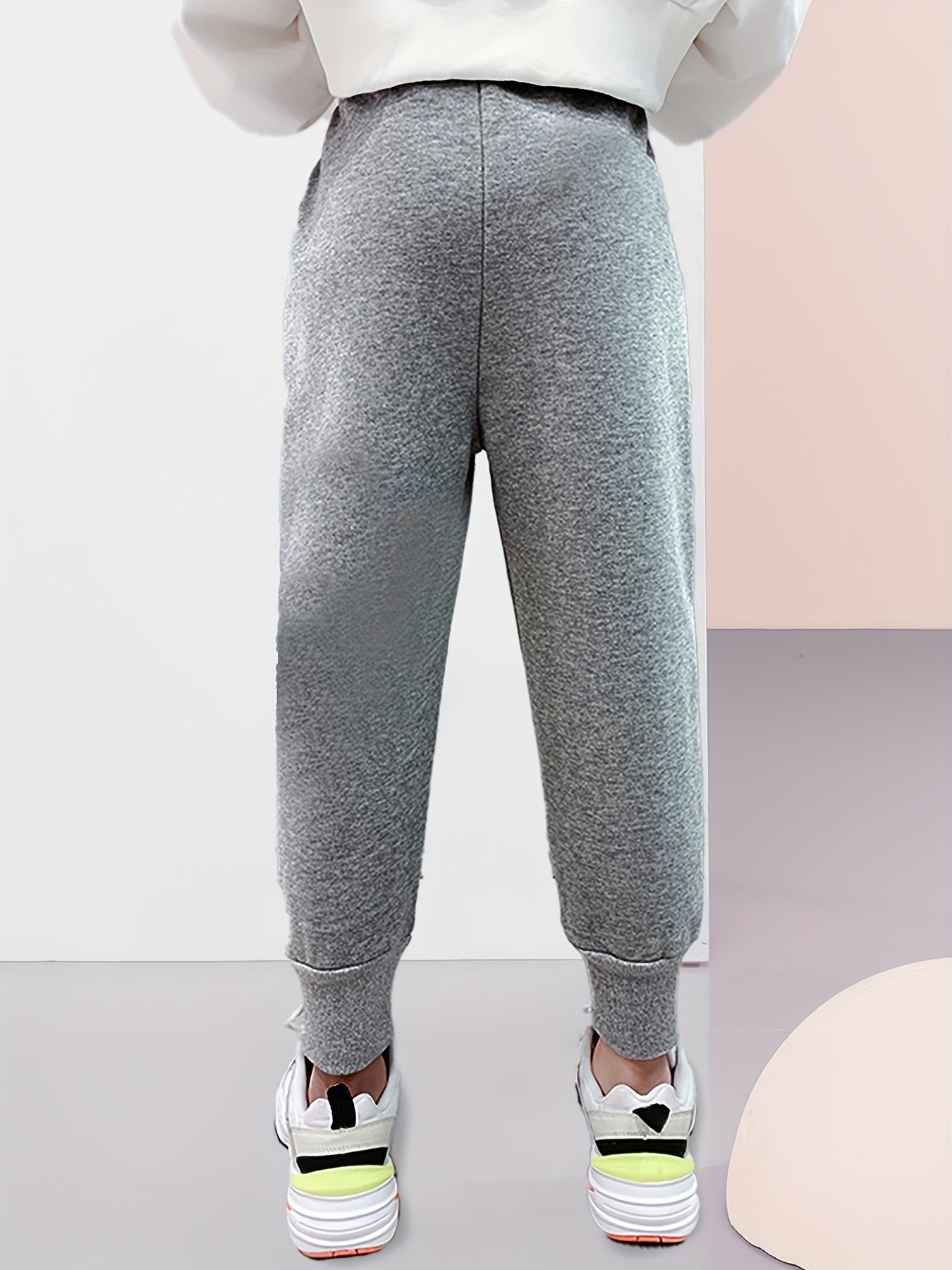 Girls Street Jogger Sweatpants Loose Fit Sports Running Trousers