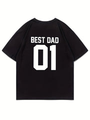 Family Matching T shirts DAD&MOM&SON&DAUGHTER Number And Letter Print