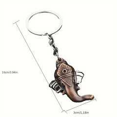 Elephant Head Keychain Pendant for Car Keys Backpacks Wallets