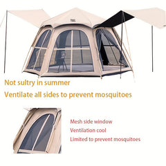Durable 4-8 Person Camping Tent Waterproof UV Protection Easy Setup