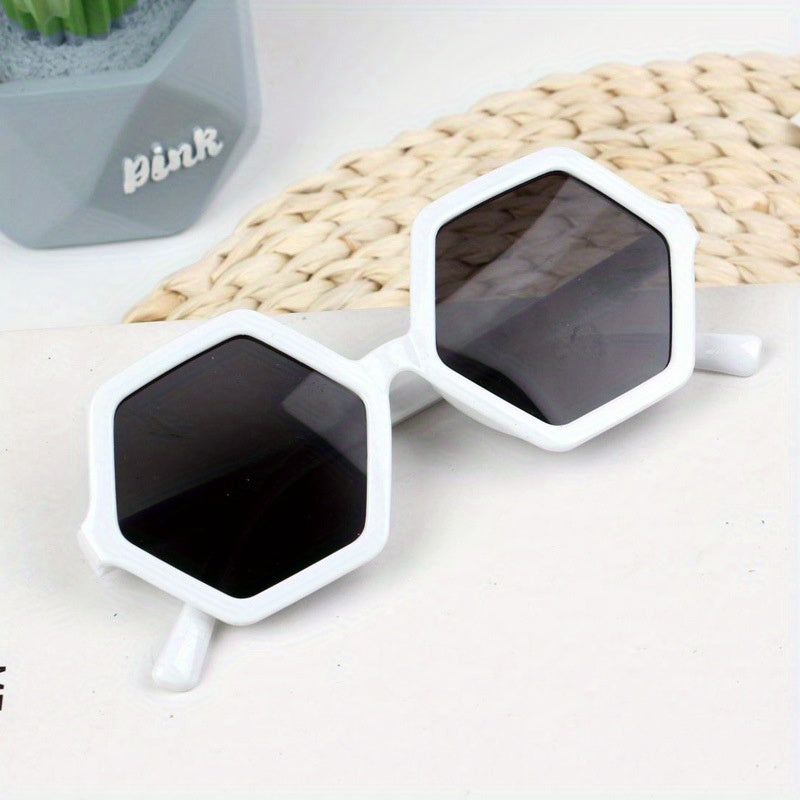 Children's Hexagonal Frame Sunglasses UV Protection