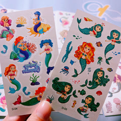 Mermaid Tattoo Stickers Waterproof Ideal for Parties