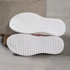 Flower & Butterfly Pattern Woven Shoes Lightweight Slip On