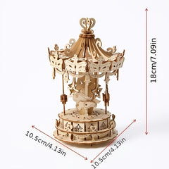 3D Wooden Model Kit Collection for Adults - Tanker Horse, Ferris Wheel, Password
