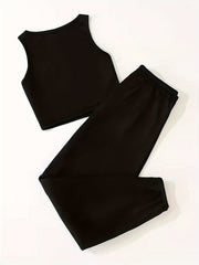 Tank Top & Drawstring Pants 2 Pc Set
