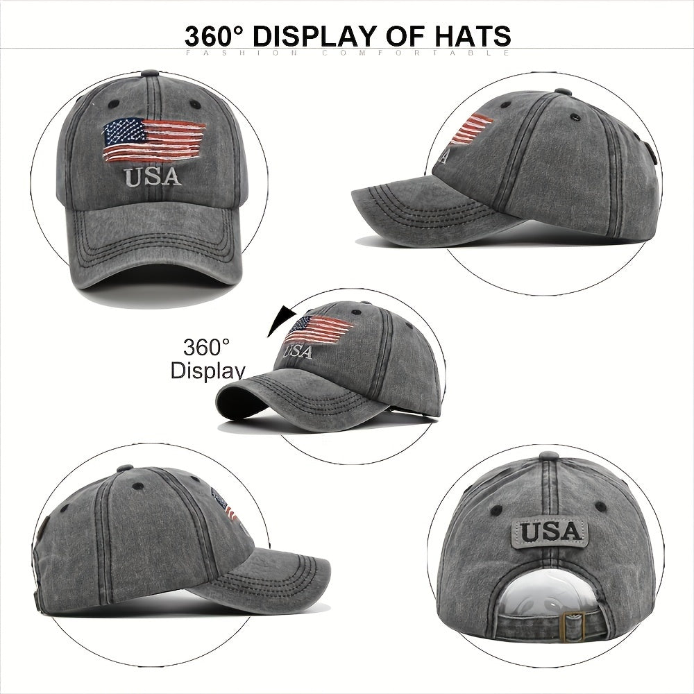 Flag Embroidery Baseball Cap Hip Hop Sports Hat