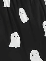 Ghost Print Pajama Set Halloween Sleeveless Cami Top & Shorts