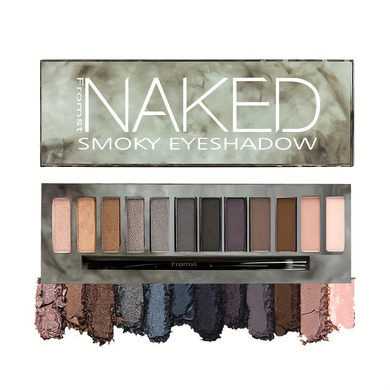 12 Smoky Eyeshadow Palette Hypoallergenic Earth Tones