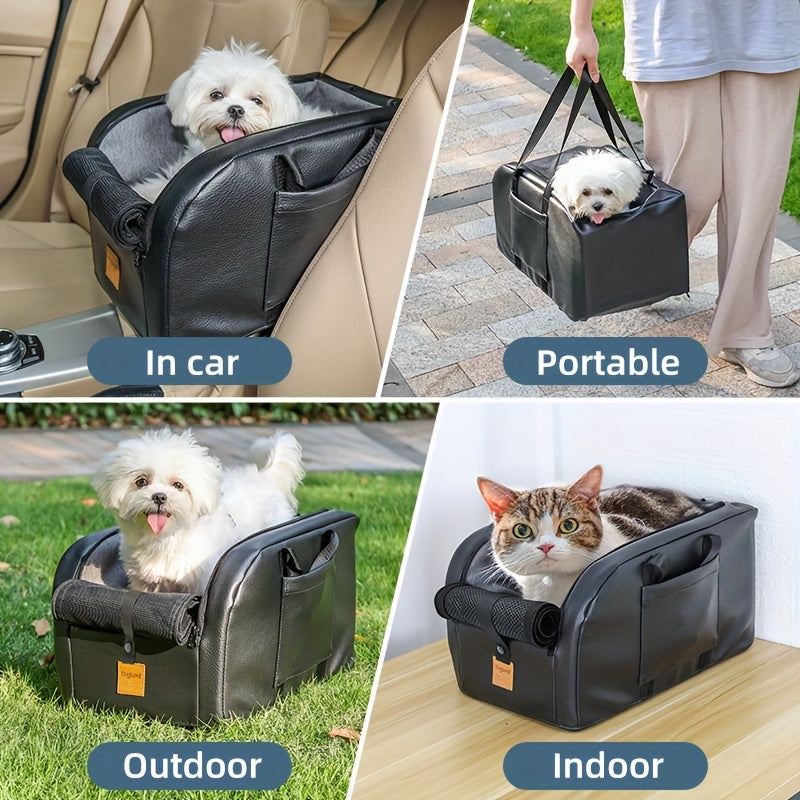 Dog Cat Booster Seat Portable Car Seat Travel Bed