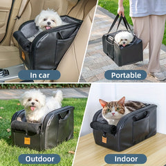 Dog Cat Booster Seat Portable Car Seat Travel Bed