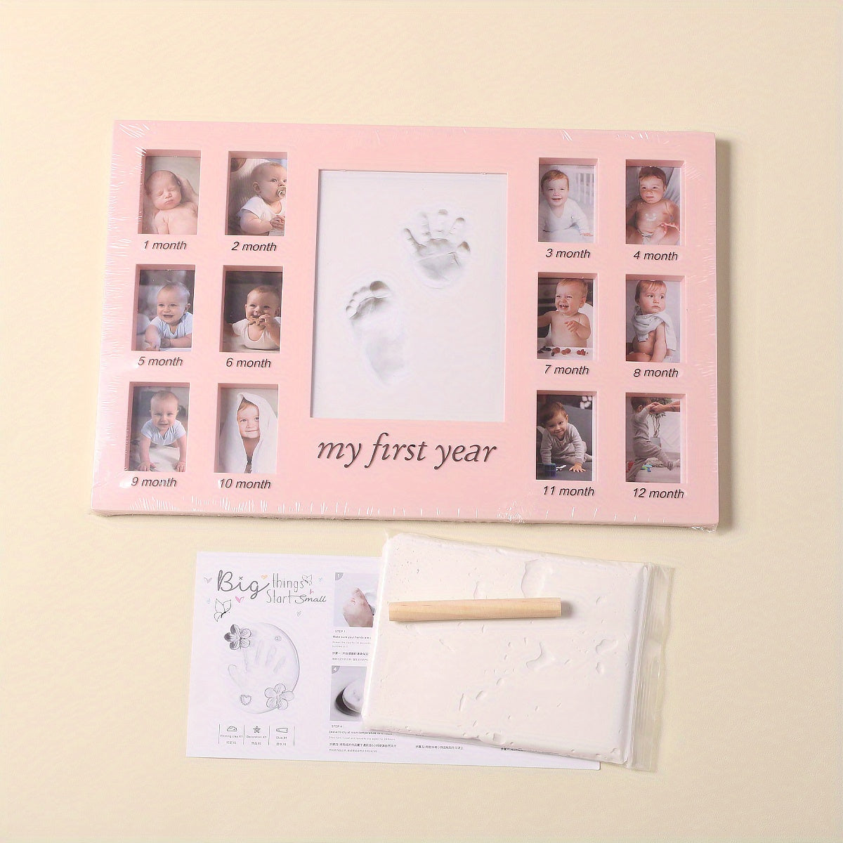 12 Month Growth Clay Frame Set - Perfect Baby Shower Gift