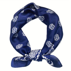 Silk Feeling Scarf Medium Square Satin Head Scarf Neck Scarf For Women