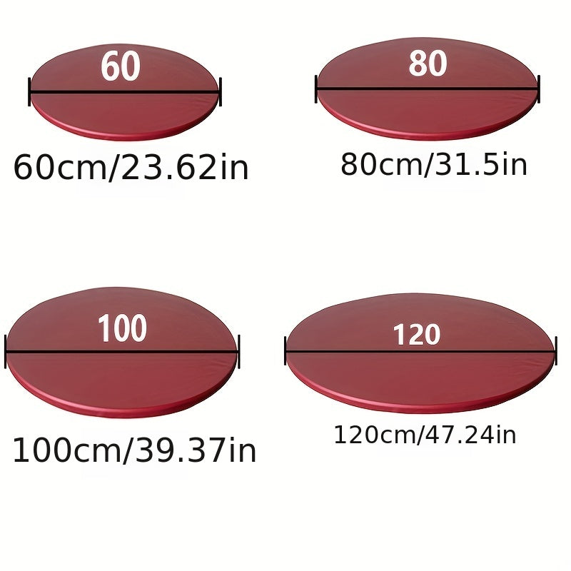 Waterproof Polyester Round Table Cloth for Home and Restaurant Use