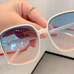 Men's Square Large Frame Sunglasses With Case