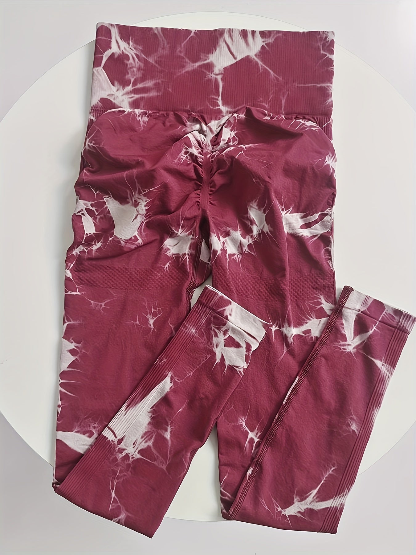 Tie Dye Yoga Leggings High Waist Stretchy Fitness Workout Gym Sports Pants