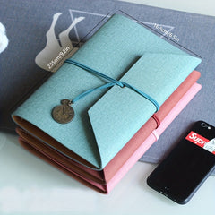 A555 Business Leather Binder Hand Account Book