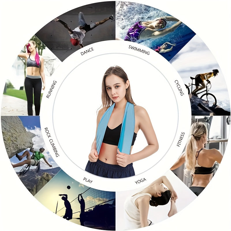 4pcs Cooling Microfiber Towels Breathable Soft Sports Towel