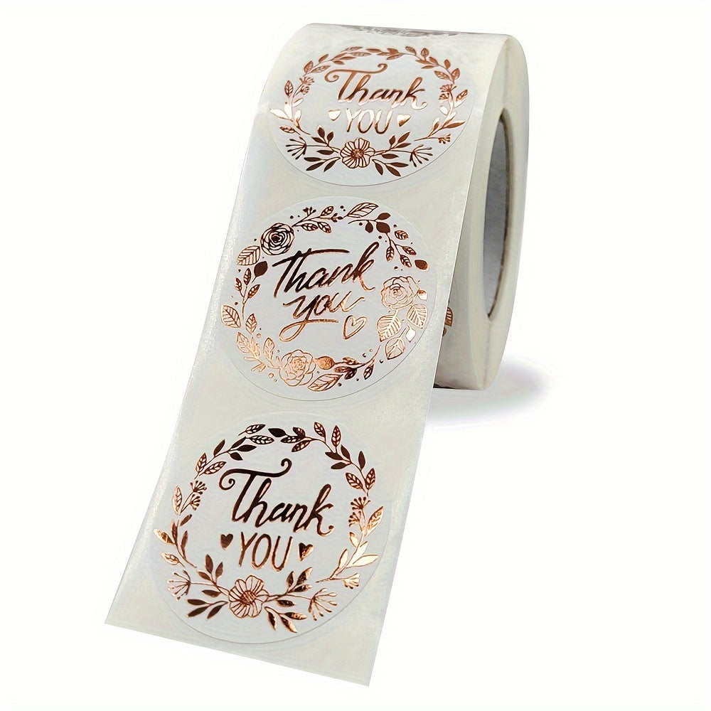 500 Thank You Business Sealing Labels, 2.54 cm Roll