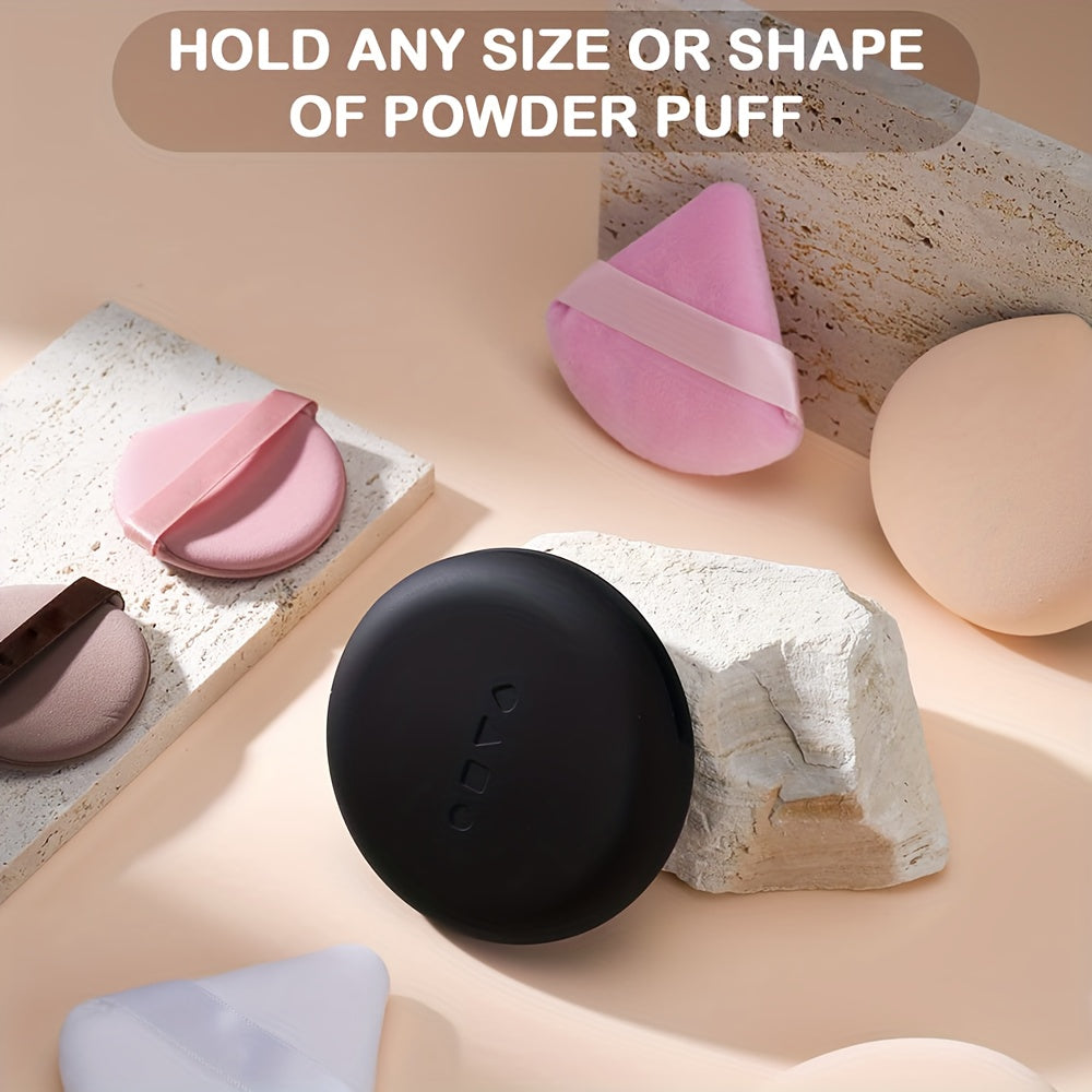 Silicone Powder Puff Holder Portable Makeup Puff Case For Travel