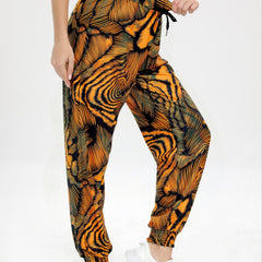 Drawstring Elastic Waist Loose Fit Jogging Pants