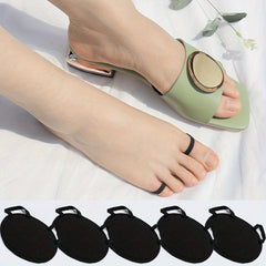 5 Pairs Forefoot Cushion Pads Non slip High Heel Insoles Invisible Socks