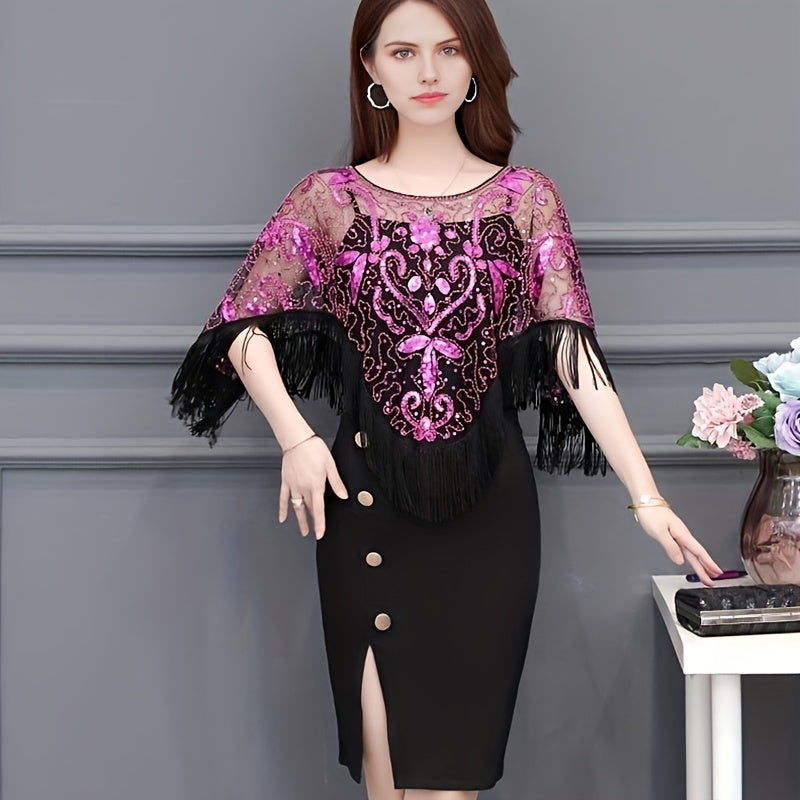 Vintage Flower Gauze Cape Wedding Bridal Dress Shawl