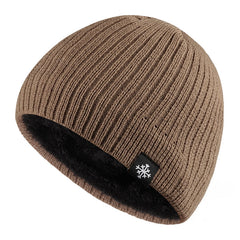Autumn Winter Fleece Thermal Knitted Hat