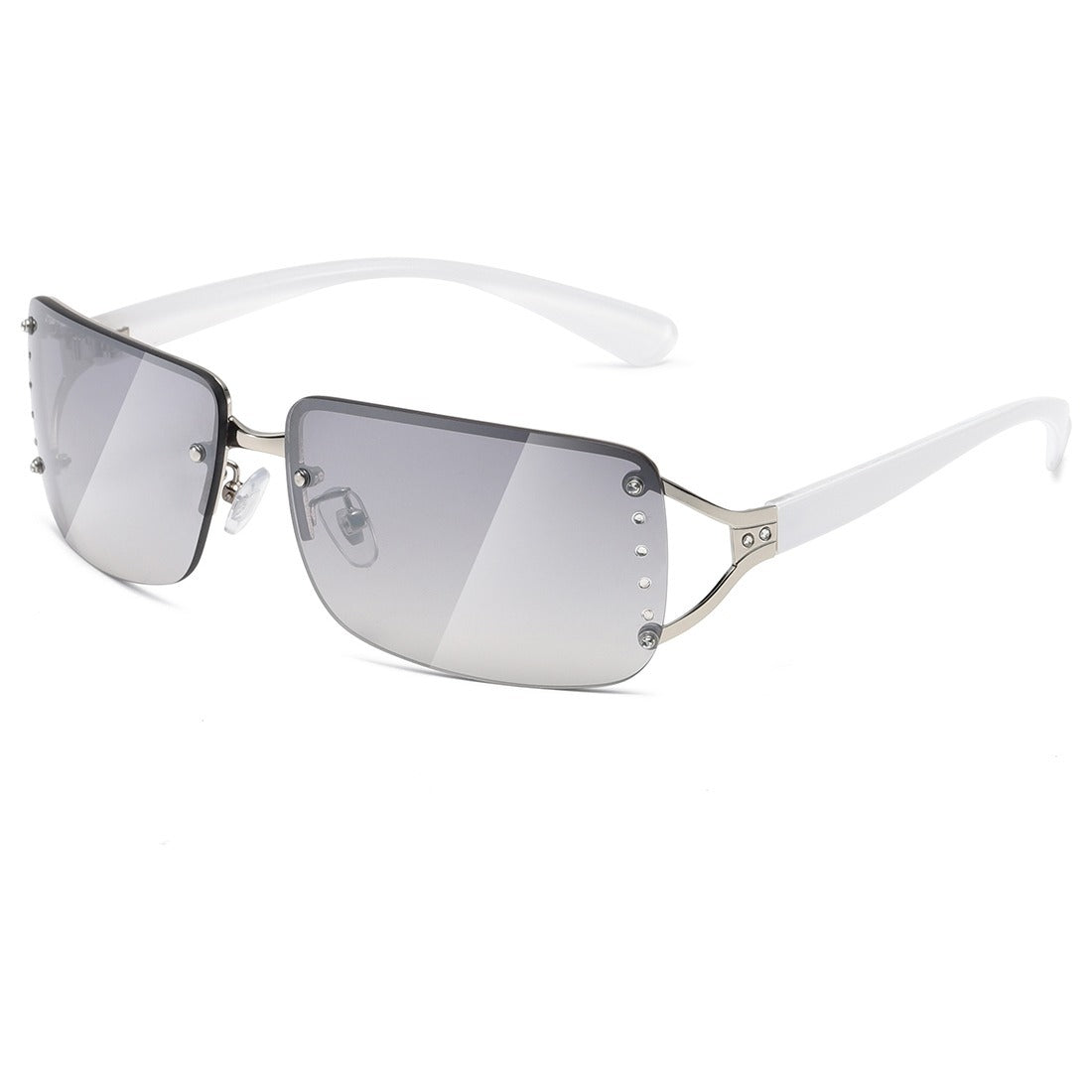 Y2K Sunglasses Women Rimless Rectangle Sun Glasses Shades