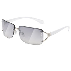Y2K Sunglasses Women Rimless Rectangle Sun Glasses Shades