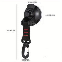 4pcs Suction Cup Hooks Tarp Accessory for Camping, Tents, Secure Hook