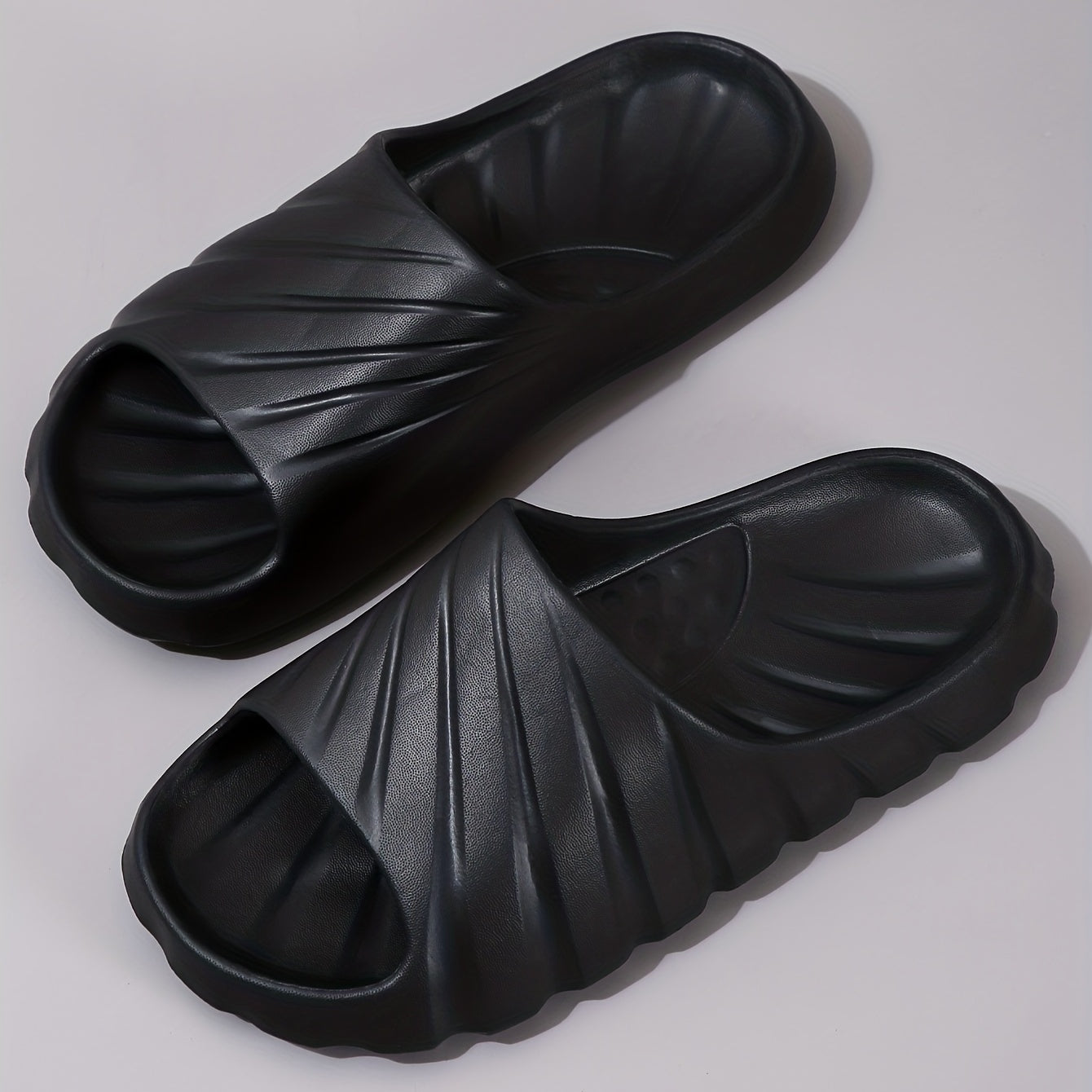 Women's Solid Pillow Slides Soft Sole Non slip Shoes