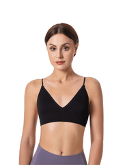Seamless Triangle Cups Sports Bra for Yoga Fitness