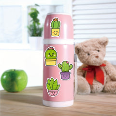 50pcs Cactus Cartoon Stickers Waterproof Vinyl Stickers For Laptop Travel