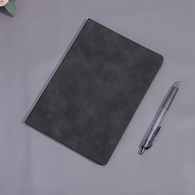 Portable A5 Soft Leather Notebook with 304 Pages Waterproof Cover