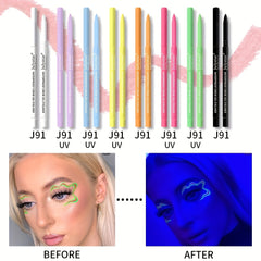 Fluorescent Eyeliner Pen Waterproof Luminous Long Lasting Matte