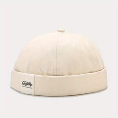 Men's Beanie Hat with Cloth Label