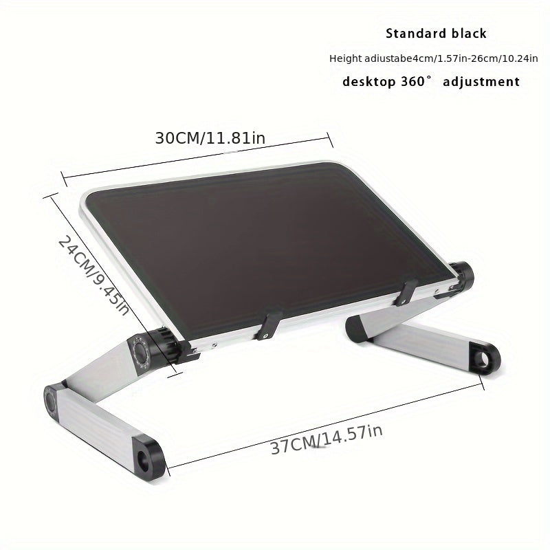 Folding Bookshelf Stand Adjustable Study Table