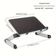 Folding Bookshelf Stand Adjustable Study Table