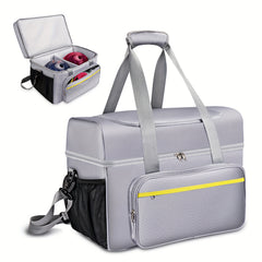 Bowling Ball Bag For 2 Balls With Padded Holder And Insulated Pocket