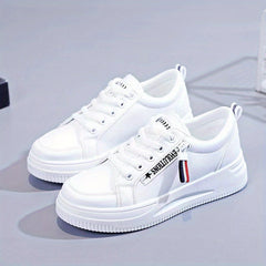 Women's Platform Skate Shoes Lace Up Low Top Sneakers