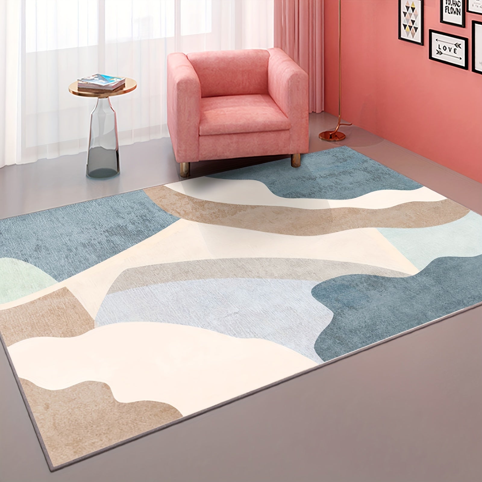Irregular Art Family Decoration Carpet for Living Room Sofa Bedside