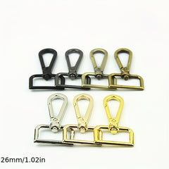 10Pcs Handbag Straps with Metal Buckles and Lobster Clasps