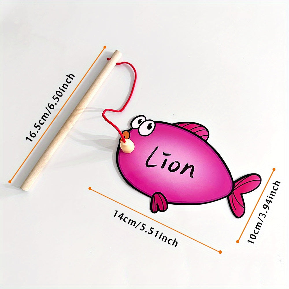 Magnetic Fishing Game Dry Erasable Fish Cards - DIY Sight Words Dolch T
