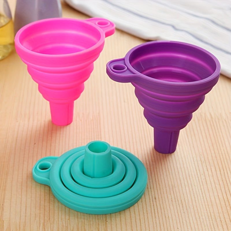 1pc Collapsible Funnel Mini for Kitchen & Automotive Tasks