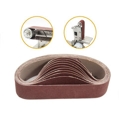 10pcs 330 30mm Width Sanding Belts P80 1000 Grit