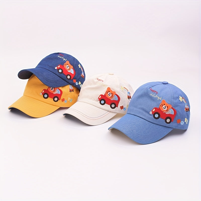 Bear Kids Baseball Cap Rainbow Baby Sun Hat
