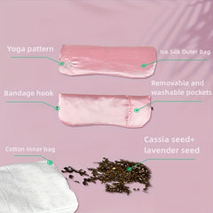 Soft Comfortable Yoga Eye Pillow Blackout for Travel Rest Nap Yoga