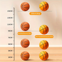 Silent Basketball Training Ball for Children, Sponge Leather Material