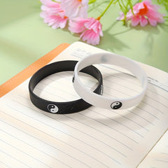 Tai Chi Silicone Wristband Bracelet & Bangles