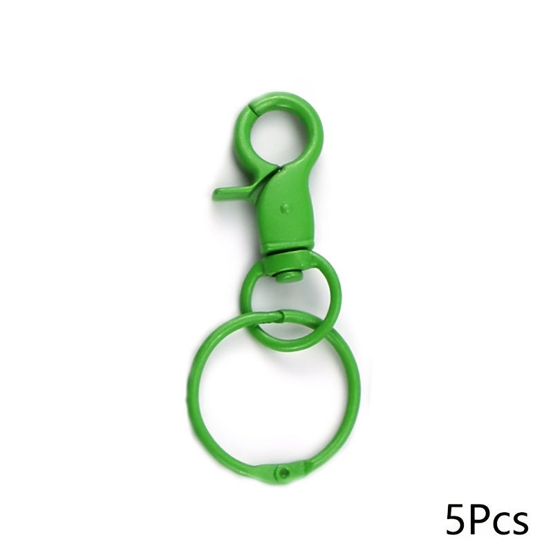 5pcs Colorful Keychain Key Ring Bag Backpack Hanging Key Chain Pendant